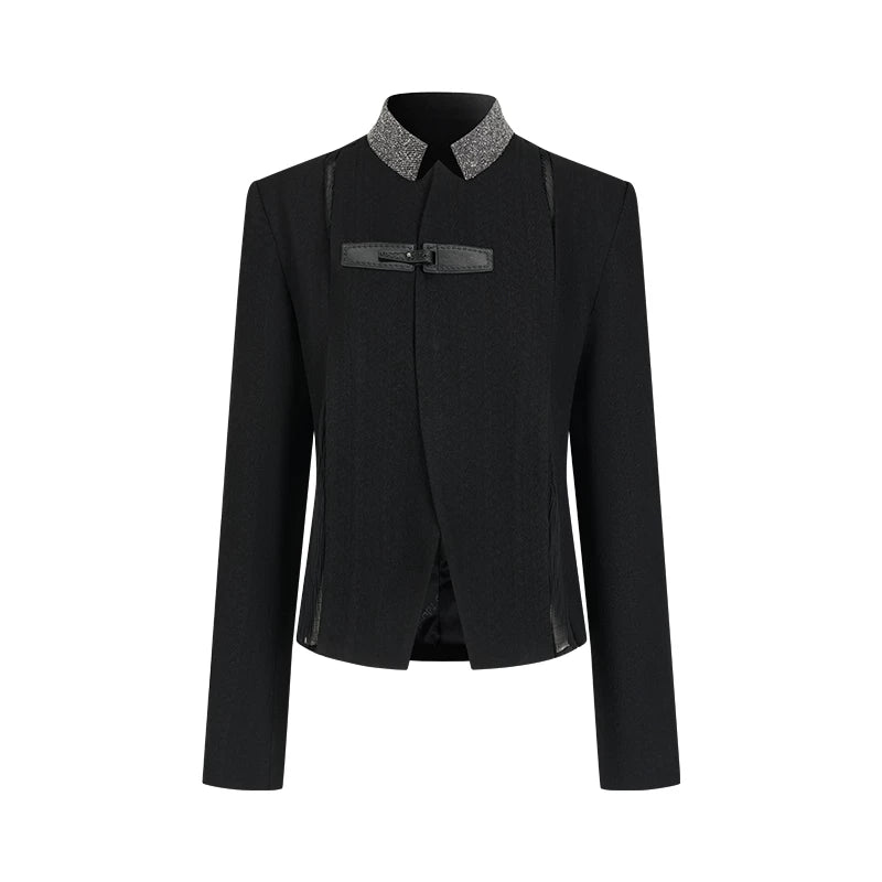 Jacke mit Tinte Border Patchwork