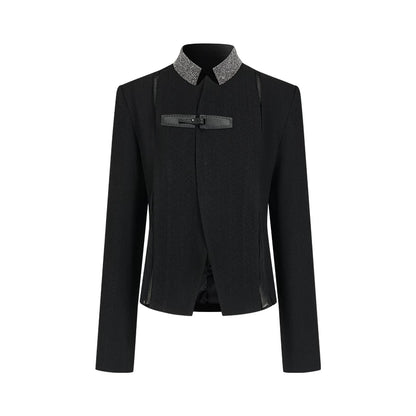 Jacke mit Tinte Border Patchwork