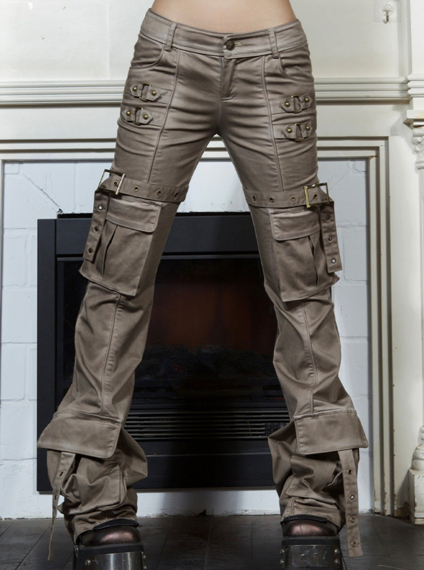 original heavy work old trousers, cargo pants