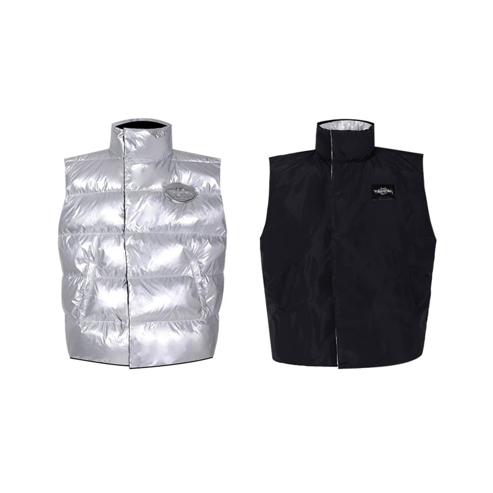 Reversible Two Way Sleeveless Cotton Jacket