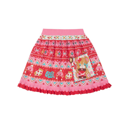 Fair Isle Knitted Lace Skirt