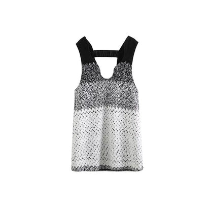 Layered Gradient Woolen Dress