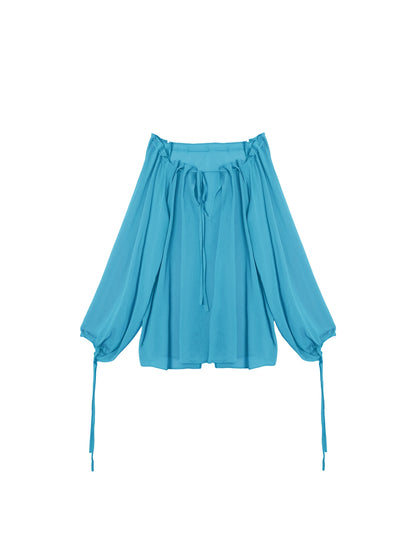 Sunscreen Lace-Up Shirt