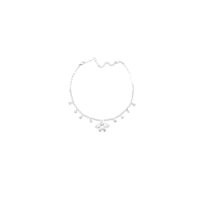 Zirconia Bow Necklace