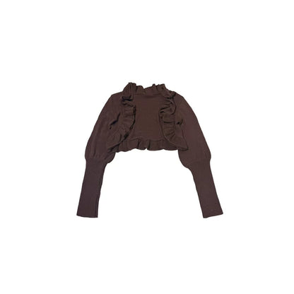 Retro Rüschen-Cardigan-Set