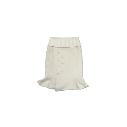 Suede Woolen Fishtail Suit Set-Up