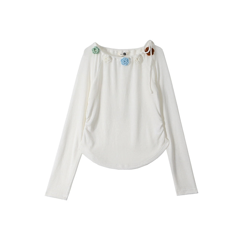 Flower Crochet Knit Top