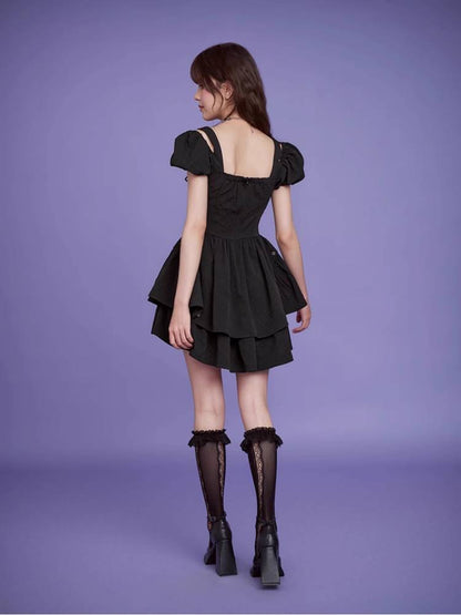 Black slim dress