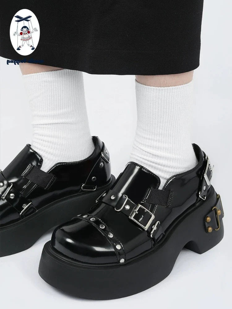 Punk style platform shoes