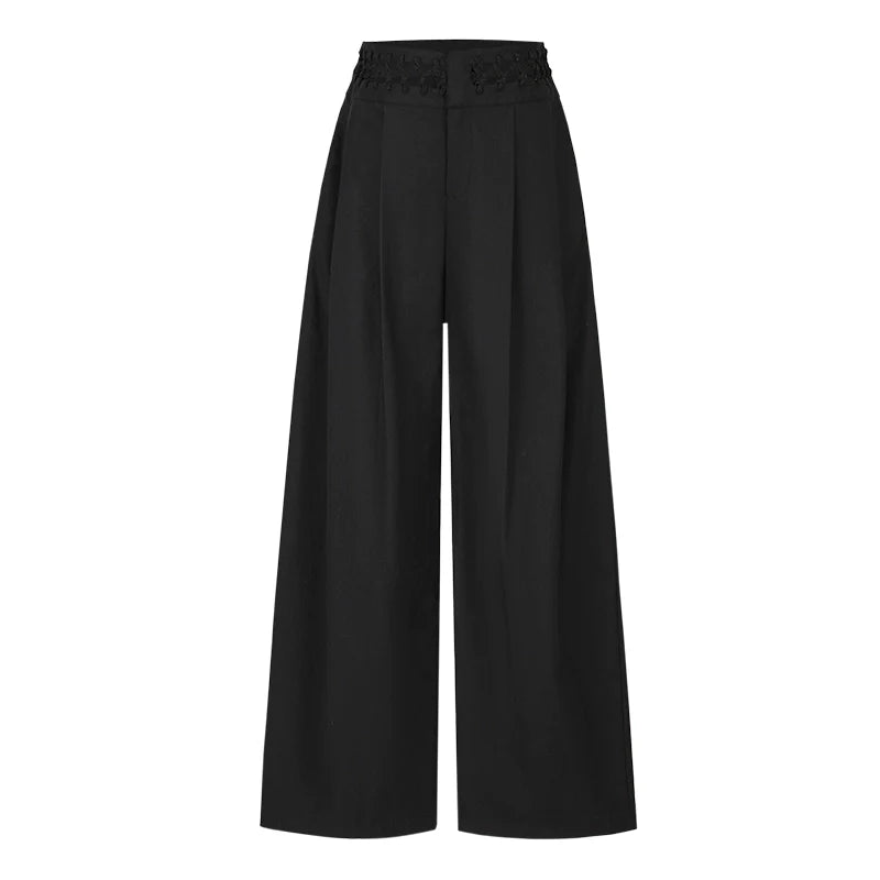 Blowing Shadow Wide-Leg Cut-Out Trousers