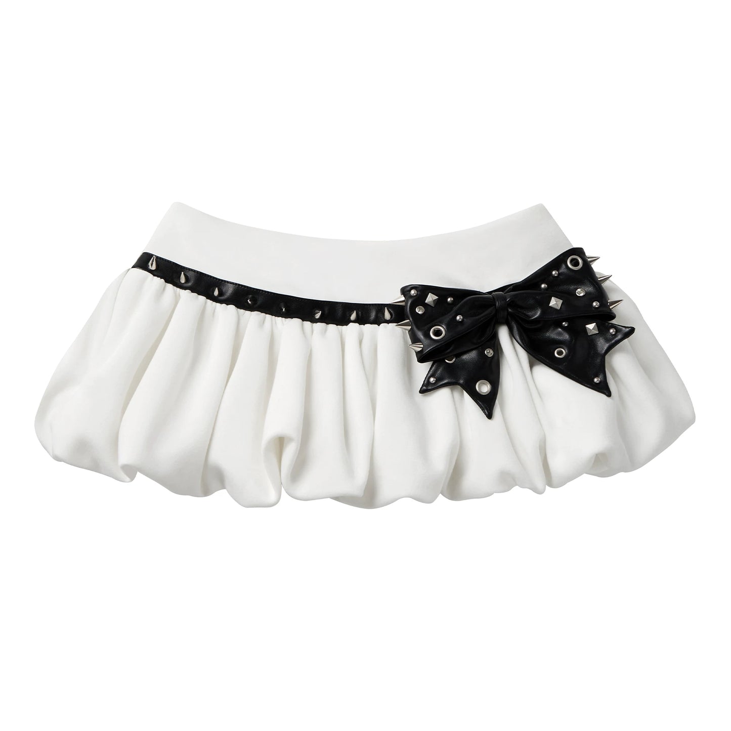 Studded Bow Pumpkin Skirt