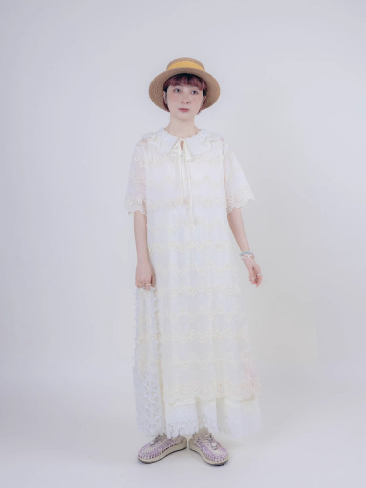 Cotton short sleeve dress