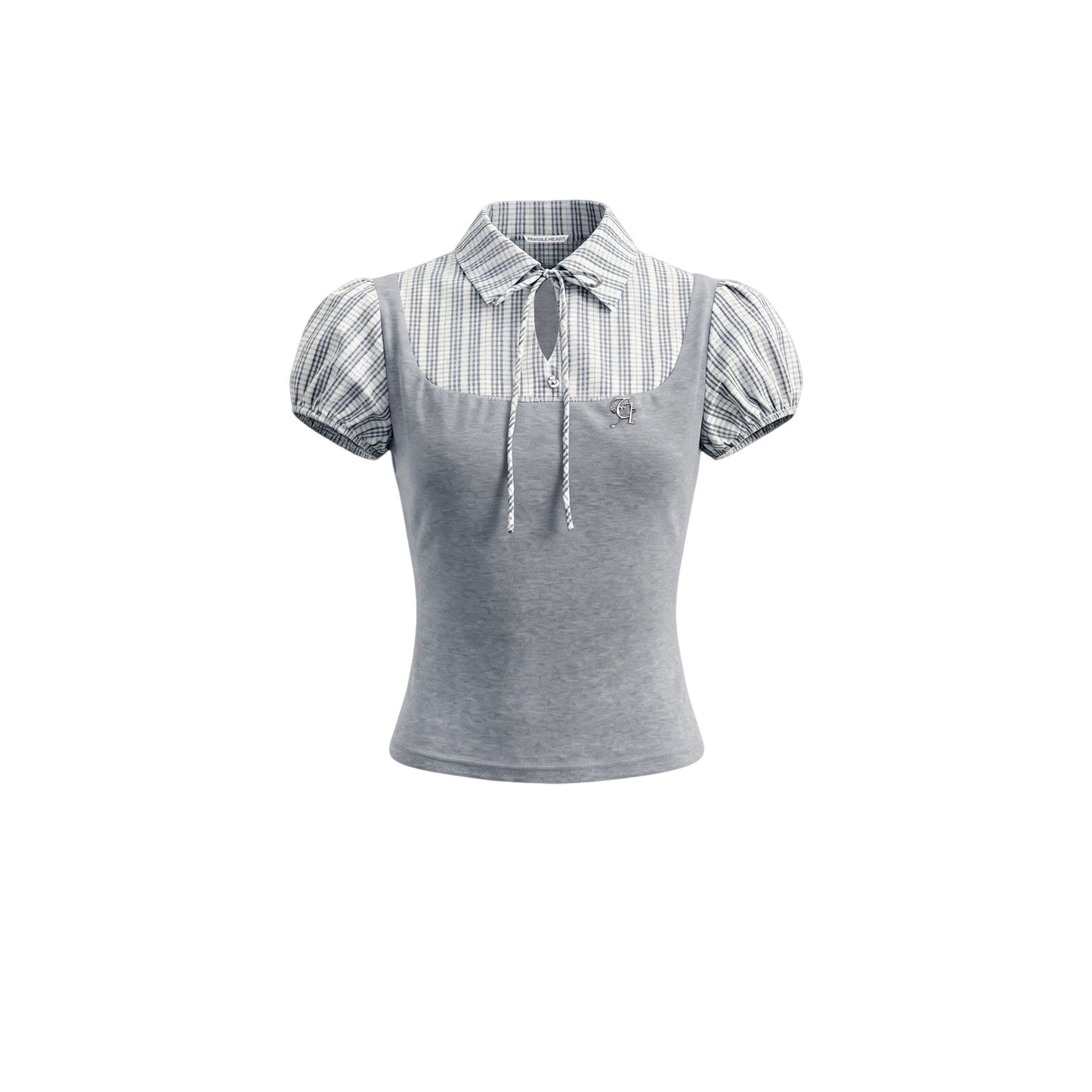 Water Drop Embroidered Top and Skirt Set-Up