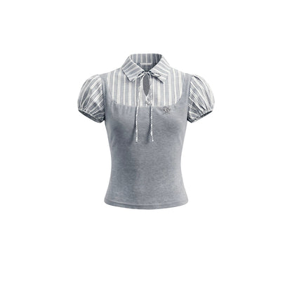 Water Drop Embroidered Top and Skirt Set-Up