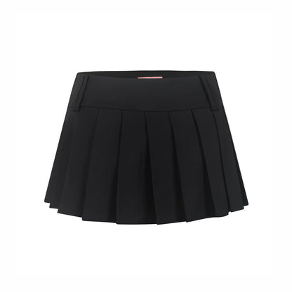 Retro Pleated Short Skirt