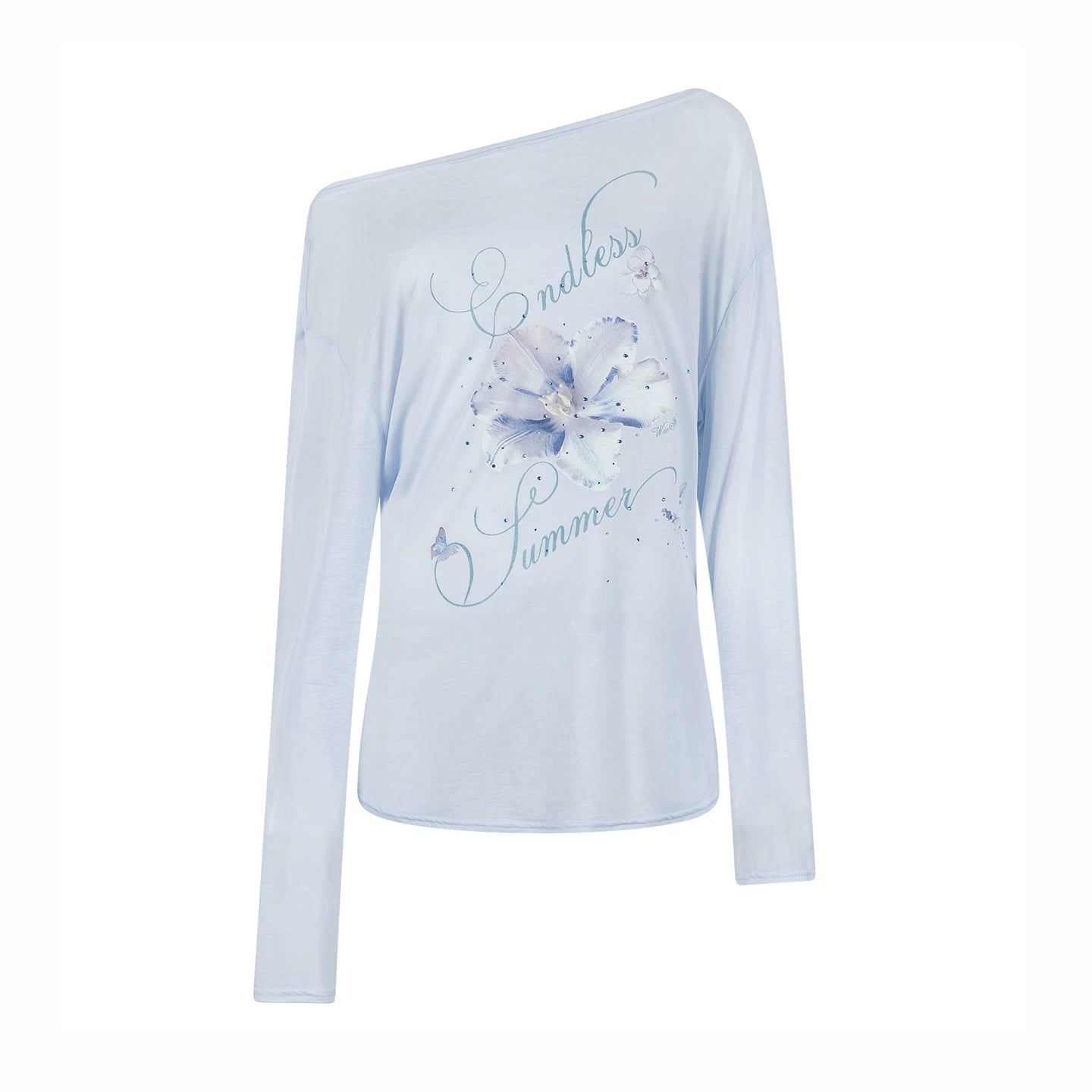 Asymmetrical Printed T-Shirt