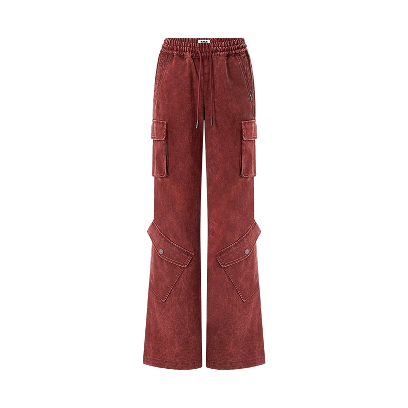 Red Vintage Cargo Pants
