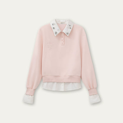 Gray Rose Sweatshirt