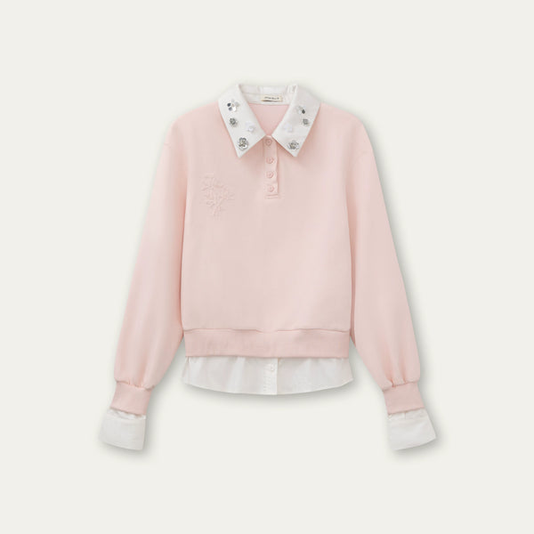 Gray Rose Sweatshirt