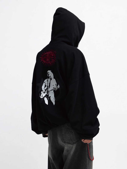 Loose hooded hoodie