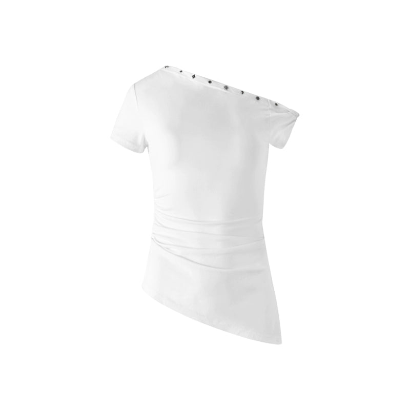 Bevelled Studded T-Shirt