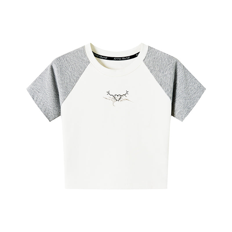 Bicolor short T-shirt