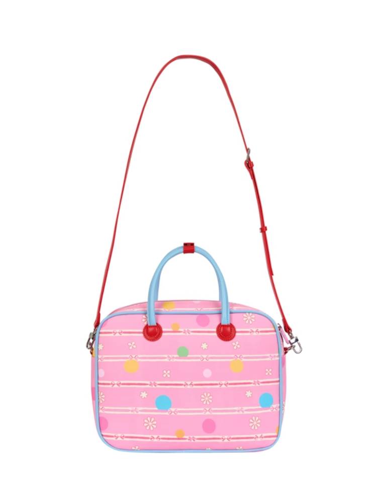 Showa-style print crossbody bag