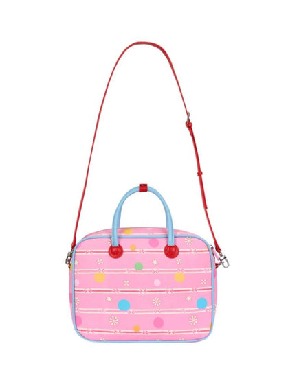 Showa-style print crossbody bag