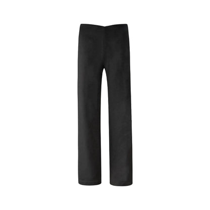 Solid V-Waist Fleece Pants