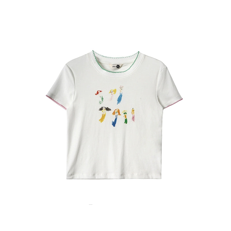 Mermaid Hand-Painted Tee