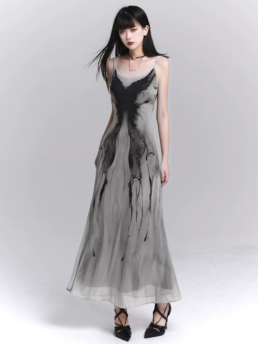 Gray Slip Niche Designer Dress