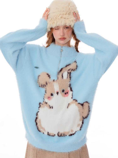 Soft rabbit sweater