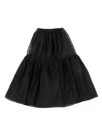 Black and white tulle skirt