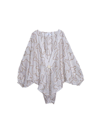 Jacquard Sunshade Cardigan