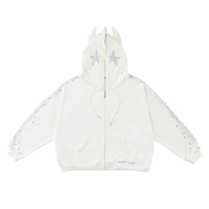 Crying Unicorn Strass Sweatshirt