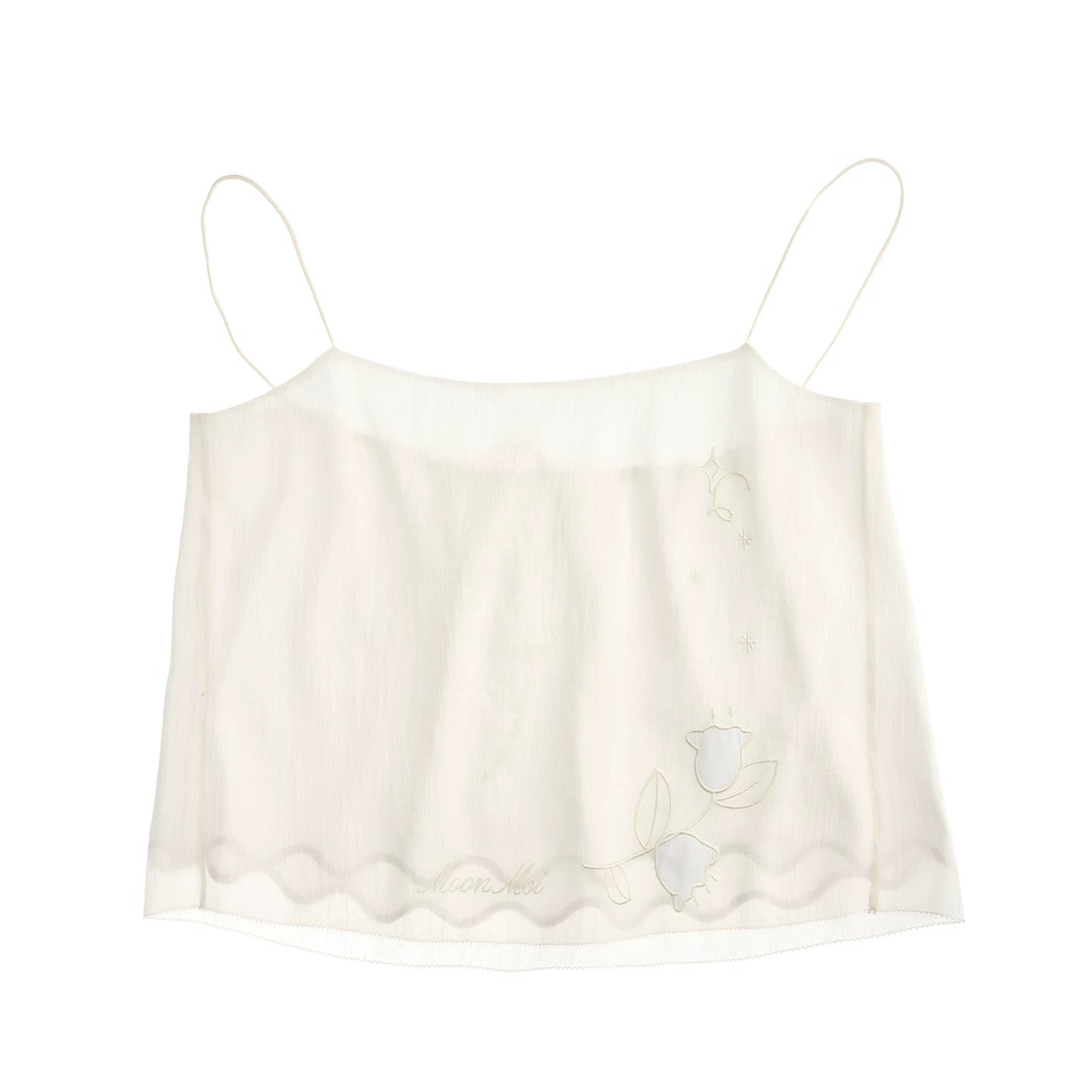 Lily of the Valley Embroidered Camisole Set-Up