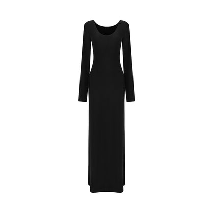 Black Slim Long Dress
