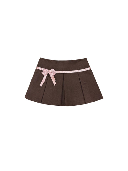 Warm Butterfly Pleated Skirt Set-Up