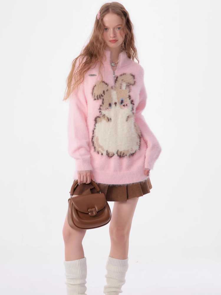 Soft rabbit sweater