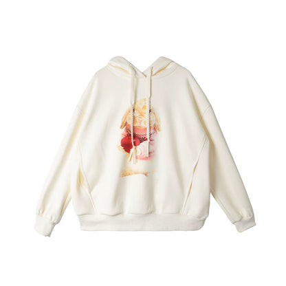 Apple Rabbit 후드 티셔츠