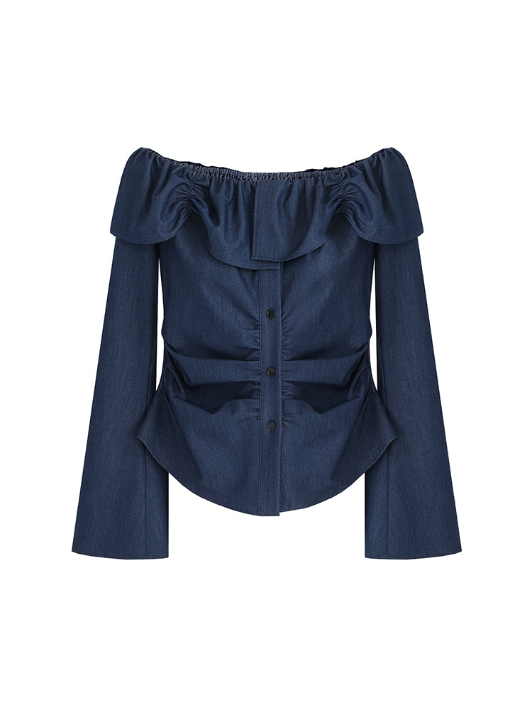 One-Shoulder Lace Top