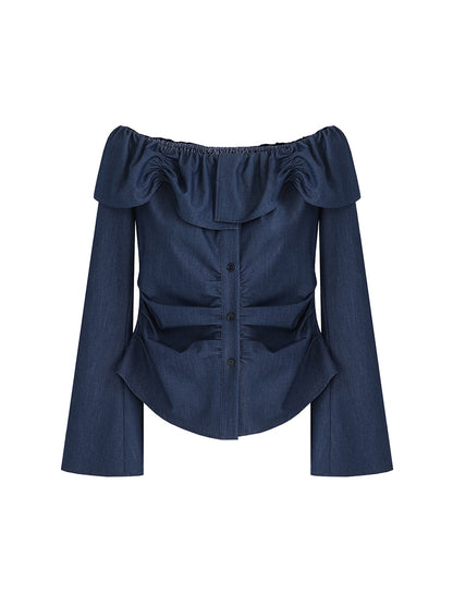 One-Shoulder Lace Top