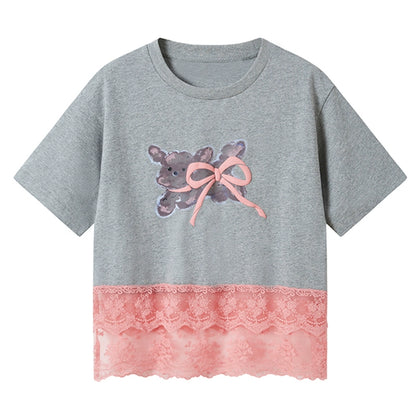 Summer Bow-Detail Running Tee