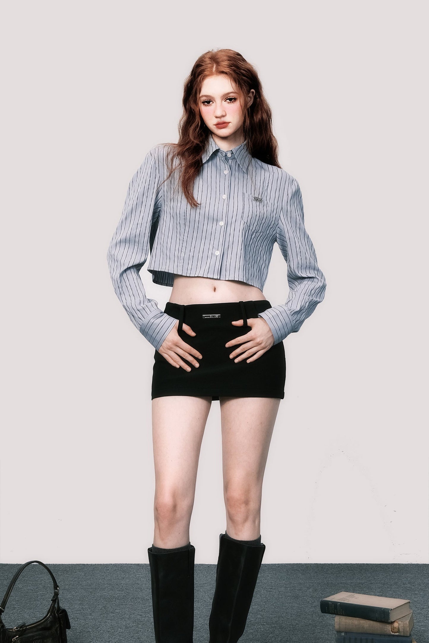 Low Rise Mini Skirt