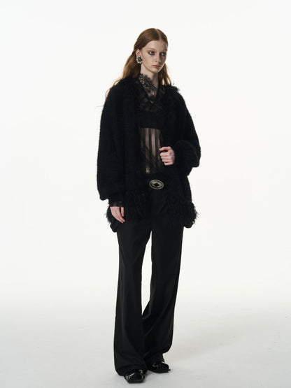 Imitation mink loose thick coat