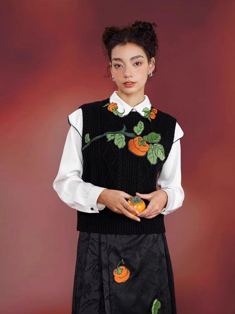 Chinese embroidery retro shirt