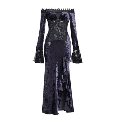 Gothic Slim Mermaid Long Dress