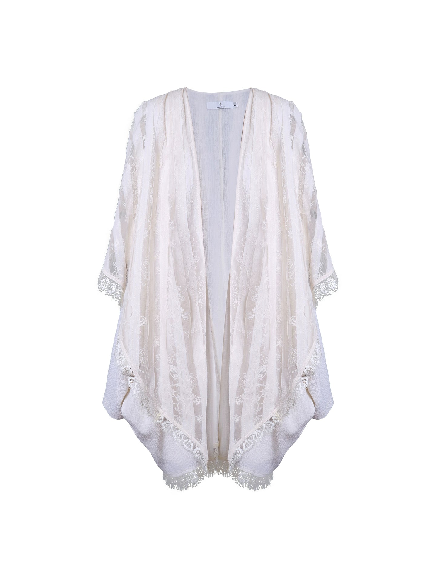 Vintage Paneled Lace Cropped Cardigan Coat