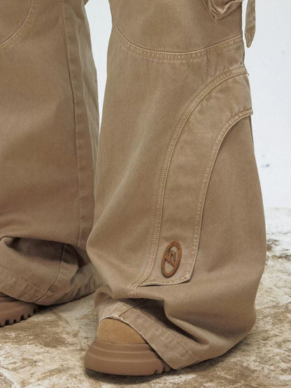 Wash wide casual pants