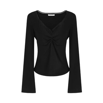 Unspoken Ruched Knit Sweater